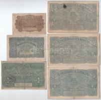 Románia / Német megszállás 1917. 25b "8 jegyű sorszám" + 50b "7 jegyű sorszám" +...