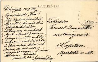 1912 Tőkésújfalu, Klátova Nová Ves; Haupt-Stummer kastély. Platzkó Gyula kiadása / castle