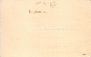 1910 Sibenik, Sebenico; Obala / port with K.u.K. Kriegsmarine torpedo boats, market (EK)