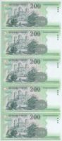 2007. 200Ft (9x) sorszámkövetők "FB 9216054 - FB 9216062" T:UNC