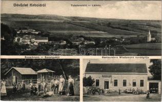 1914 Kabold, Kobersdorf; Savanyúkút, Wiedemann vendéglője, étterem / Sauerbrunn, Restauration / spring, restaurant (EB)