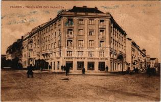 Zagreb, Zágráb; Trgovacki Dio Sajmista / street view, shop of Robert Drucker (b)