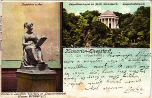 1902 Kismarton, Eisenstadt; Leopoldina szobor a templomban. Viktor Kern kiadása / Leopoldinentempel, Denkmal / statue (fl)