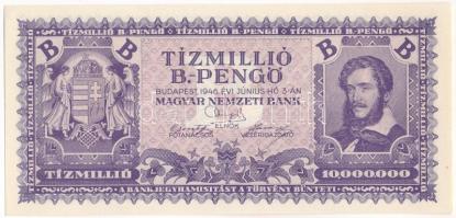 1946. 10.000.000BP T:AU / Hungary 1946. 10.000.000 B.-Pengő (Billion Pengő) C:AU Adamo P38, Krause P#135