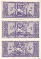1946. 10.000.000BP (3db) T:AU / Hungary 1946. 10.000.000 B.-Pengő (Billion Pengő) (3pcs) C:AU Adamo ...