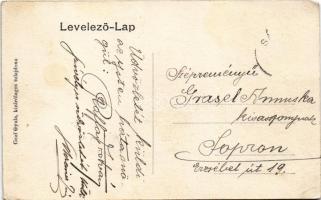 Pinkaóvár, Burg (Sámfalva); Óvár-Vashegy Vasútállomás, Főtér, műmalom. Kiadja Graf Gyula / Mühle, Bu...