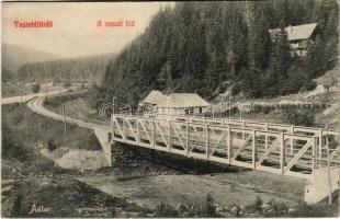 1913 Tusnádfürdő, Baile Tusnad; vasúti híd. Adler fényirda 167. 1909. / railway bridge