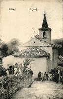 1909 Fiume, Rijeka; Tersatto / Trsat, Crkva sv. Jurja mucenika, S. Juraj / church (EK)