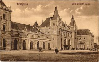 Temesvár, Timisoara; Gara Domnita Elena / vasútállomás / railway station