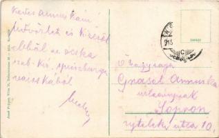 1915 Kismarton, Eisenstadt; Herceg Eszterházy székvára, kastély, Plébánia-templom, Deák Ferenc utca,...