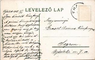 1915 Újtelek, Neustift an der Rosalia (Sopron); Forchtenstein. Verlag Fritz Hönigberg / Fraknó vára ...