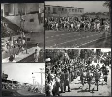 cca 1960 Bojár Sándor (1914-2000) budapesti fotóriporter hagyatékából 5 db vintage fotó, ezüst zselatinos fotópapíron, többsége pecséttel jelzett, 18x24 cm és 9x11,8 cm között