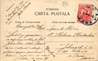 1909 Ploiesti, Ploesti, Ploesci; Piata Unirei / square, shops of Samuel Iancu, G. Salm (EK)