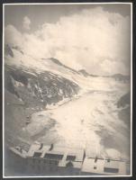 1930 Bíró Pál budapesti fotóművész felvételei az Alpok tájairól, 4 db vintage fotó, ezüst zselatinos...