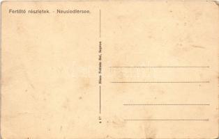 Fertő, Neusiedlersee; halász csónak. Blum Náthán kiadása / fishing boat (fl)