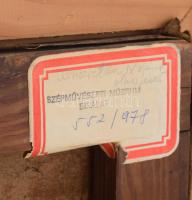 Olvashatatlan jelzéssel: Táj szekérrel. Olaj, vászon. Hátoldalán Szépművészeti Múzeum 552/978 sz. bí...