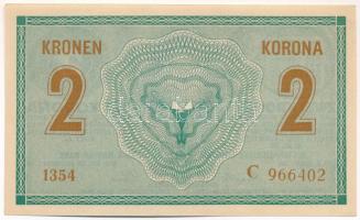 1914. 2K "C 1354 966402" T:AU / Hungary 1914. 2 Korona "C 1354 966402" C:AU Adam...