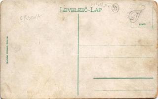 Orsova, Gruss vom Bord "JOSEF CARL" / JOSEF CARL lapátkerekes gőzhajó. Mathias Grieser kia...