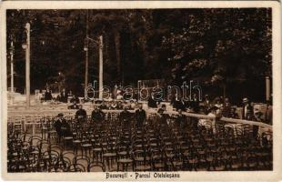 1917 Bucharest, Bukarest, Bucuresti, Bucuresci; Parcul Otetelesanu / park + "K.U.K. ETAPPENPOSTAMT 346" (EK)