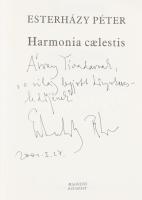 Esterházy Péter: Harmonia caelestis. A szerző, Esterházy Péter (1950-2016) író által DEDIKÁLT példán...