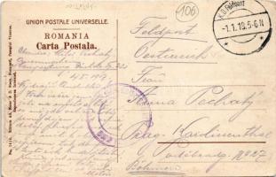 1918 Campulung Muscel, Hosszúmező, Kimpolung, Cimpolung (Arges); Cazarma Regt. 30 / Romanian militar...