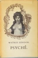 Weöres Sándor: Psyché. A szerző, Weöres Sándor (1913-1989) költő által Beck Judit (1909-1995) festőművész, grafikus részére DEDIKÁLT példány. Egy hajdani költőnő írásai. Gyulai Líviusz rajzaival. Bp.,1972, Magvető, 294+2 p. Első kiadás. Kiadói egészvászon-kötés, szakadt kiadói papír védőborítóban, ex libris-szel: Ex libris Beck Judit, klisé, papír, jelzett (BJ.), 8x5,5 cm.   Beck Judit (1909-1995) festőművész, grafikus, keramikus, textil- és bábtervező, Beck Ö. Fülöp szobrász lánya, Radnóti Miklós szerelme, Gombosi György zenetörténész, majd Major Tamás színész felesége volt.