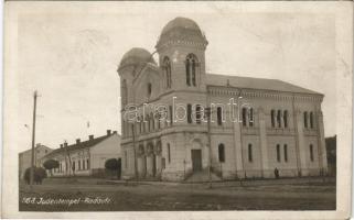 1916 Radauti, Radóc, Radautz (Bukovina, Bucovina, Bukowina); Judentempel / synagogue. photo (non PC)