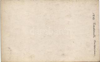 1916 Radauti, Radóc, Radautz (Bukovina, Bucovina, Bukowina); Judentempel / synagogue. photo (non PC)