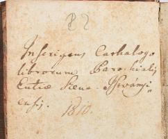 [Kaprinai István (1714-1785)] Kaprinai, Stephanus: Institutio eloquentiae sacrae speciatim. Usui tir...