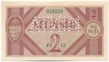 1938. 2P "J1 42 018229" Tervezet, nem került forgalomba, "MINTA" perforációval T...