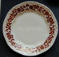 Háború előtti Zsolnay kézzel festett porcelán tányérkészlet : 6 süteményes, 6 lapos, 6 mély tányér, ...