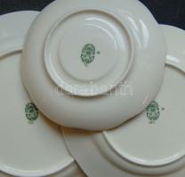 Háború előtti Zsolnay kézzel festett porcelán tányérkészlet : 6 süteményes, 6 lapos, 6 mély tányér, ...