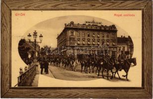 1912 Győr, Royal szálloda lovas huszárokkal