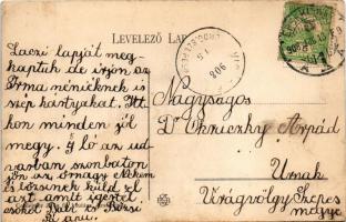 1908 Érsekújvár, Nové Zámky; Csáka ház. Conlegner J. és fia kiadása / villa (fl)