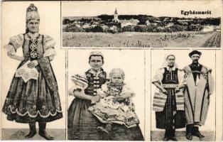 1915 Egyházmarót, Egyház-Maróth, Kostolné Moravce (Hontmarót, Hontianske Moravce); népviseletek / folklore