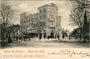 1902 Gorizia, Görz, Gorica; Caffé al Corso / cafe