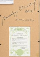 Buday Mihály (1953-): Ködös emlékek, 2017. Olaj, farost, jelzett, hátoldalán a művész autográf aláír...