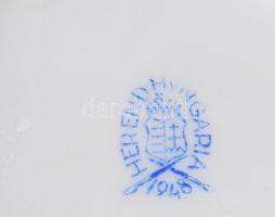 Herendi Eton mintás porcelán dobozka rózsás fogóval. Kézzel festett, jelzett, hibátlan 8x8 cm, m: 7 ...