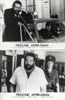 Bud Spencer filmszínész öt különböző - 1989 előtt készült - filmben, 13 db vintage produkciós filmfotó (vitrinfotó, lobbyfotó) ezüst zselatinos fotópapíron, a használatból eredő (esetleges) kisebb hibákkal, 18x24 cm