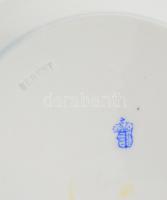 Herendi Óherendi Cubash mintás porcelán tál Kézzel festett, jelzett, minimális kopással d: 20 cm ///...