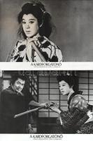 cca 1989 előtt készült, ,,A kardforgató nő" című japán film jelenetei és szereplői, 16 db vinta...