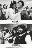 cca 1989 előtt készült, ,,Együttélés" című magyar film jelenetei és szereplői, 8 db vintage pro...