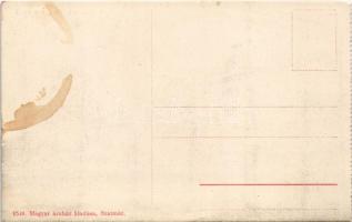 Szatmárnémeti, Satu Mare; Attila utca, Magyar áruház üzlete és saját kiadása, utcai árus / street, s...