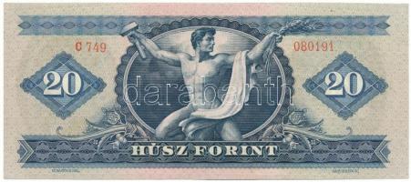 1969. 20Ft "C749 080191" T:F szép papír számoló firka
Adamo F15