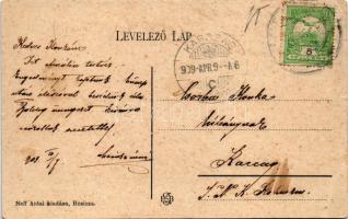 1909 Resica, Resita; 3. számú kohó a vasgyárban. Neff Antal kiadása / iron works, factory, furnace (...