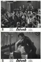 cca 1989 előtt készült, ,,Dúvad" című magyar film jelenetei és szereplői, 19 db vintage produkciós filmfotó (vitrinfotó, lobbyfotó) ezüst zselatinos fotópapíron, a használatból eredő (esetleges) kisebb hibákkal, 18x24 cm