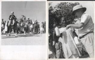 cca 1930 Nigéria és Zaire, sajtófotók feliratozva angol nyelven, 7 db vintage fotó, ezüst zselatinos...