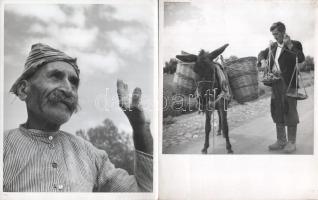 cca 1930 Cyprus, sajtófotók feliratozva angol nyelven, 10 db vintage fotó, ezüst zselatinos fotópapí...