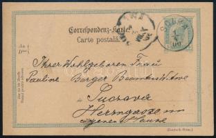 1900 5h díjjegyes levelezőlap / PS-card "SOLKA"