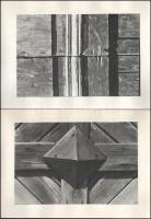 1987 Bándi András (?-?) budapesti fotóművész hagyatékából egy fotómappa (A kapu), benne 8 db vintage...